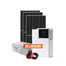Bluesun roof mounting system 8kw 10kw 12kw solar energy systems for houses10 kva complete system